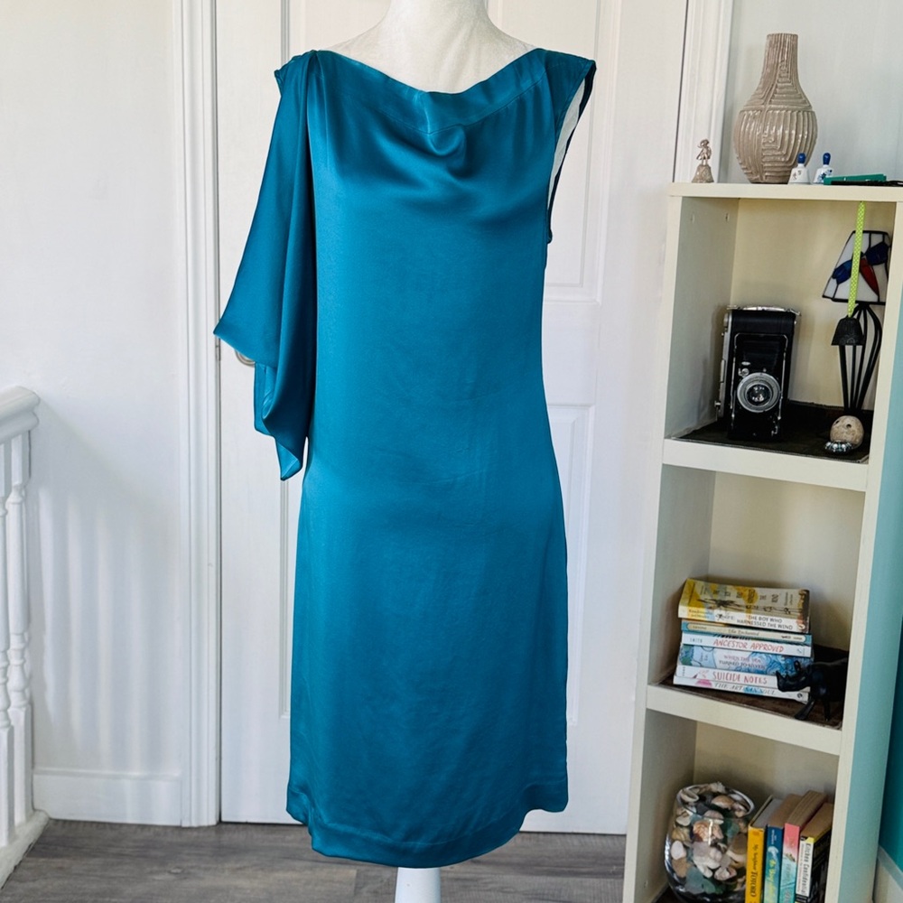 Vivienne Westwood Silk Knee-Length Anglomania Shift Dress (size IT 42/US M)